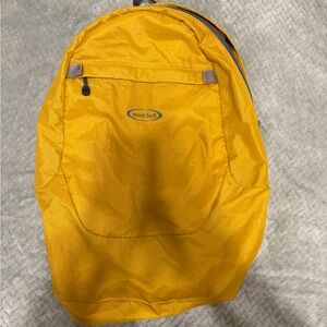 Yellow MontBell Lightweight Backpack 20L